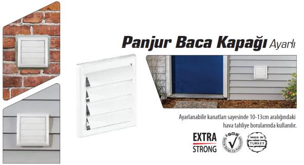 Ayarlanabi̇li̇r Aspi̇rator Menfezi̇ Plasti̇k Hareketli 