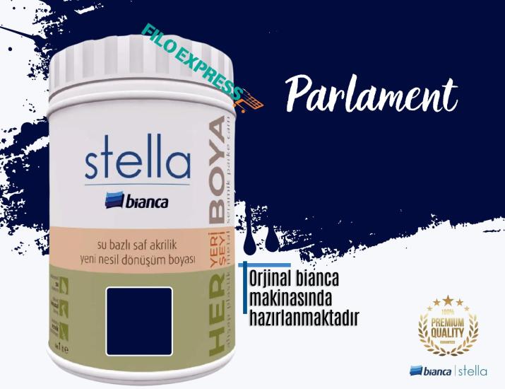 Bi̇anca Stella Su Bazlı Saf Akri̇li̇k Boya 1 Li̇tre Parlement 