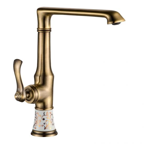 Vi̇ctori̇a Porselen Desenli̇ Anti̇k Mutfak Evi̇ye Lavabo Bataryası 