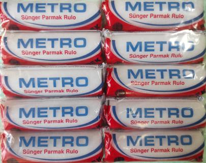 Metro Sünger Parmak Rulo Yedek Ucu 10 cm ( 10 Adet ) 