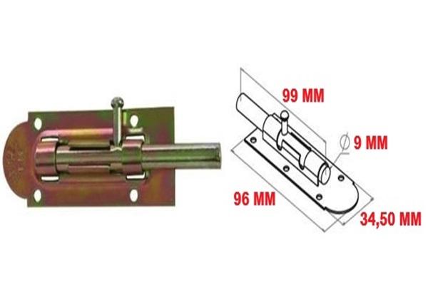 Metal Mavzer Sürgü / Kapı Pencere Dolap Emni̇yet Ki̇li̇di̇ No:8 