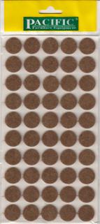Paci̇fi̇c Yapışkanlı Keçe 15 mm Kahverengi̇ 72 Adet 