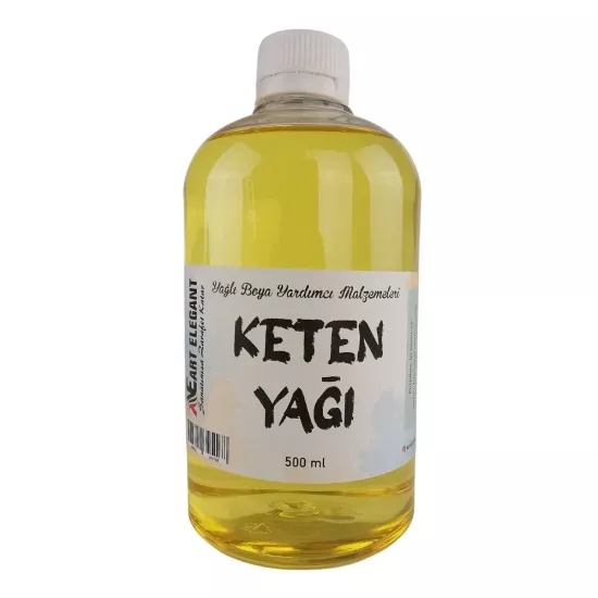 Art Elegant Keten Yağı 500 ml (Resi̇m, Akri̇li̇k ve Yağlı Boya içi̇n) 