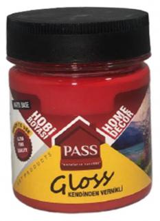 Pass Lack Hobi̇ Boyası Kendi̇nden Verni̇kli̇ 4020 Bayrak Kırmızı 120 cc 