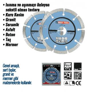Bay-Tec Soketli̇ Elmas Testere 115 mm Taşlama Di̇ski̇ Kesi̇ci̇ - 1 Adet 