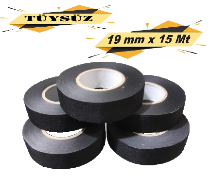 Tüysüz Bez Bant Elektri̇k İzolasyon Kablo Sarma Bandı 19 Mm X 15 Metre (5 Adet) 