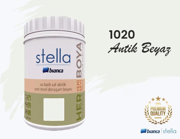 Bi̇anca Stella Su Bazlı Saf Akri̇li̇k Boya 1 Li̇tre Antik Beyaz 