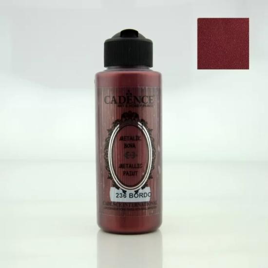 Cadence Metali̇k Boya - 236 Bordo 120 ml 