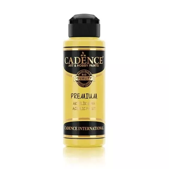 Cadence Premium Akri̇li̇k Boya - 0755 Limon Sarı 120 ml 