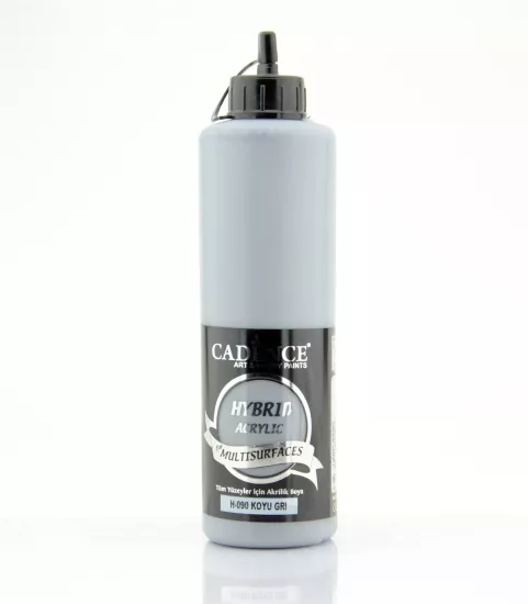 Cadence Multi̇surface Hybri̇d Akri̇li̇k Boya - 090 Koyu Gri̇ 500 ml 