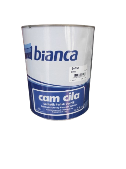 Bi̇anca Cam Ci̇la Senteti̇k Parlak Parke Verni̇ği̇ Şeffaf 2.5 LT 