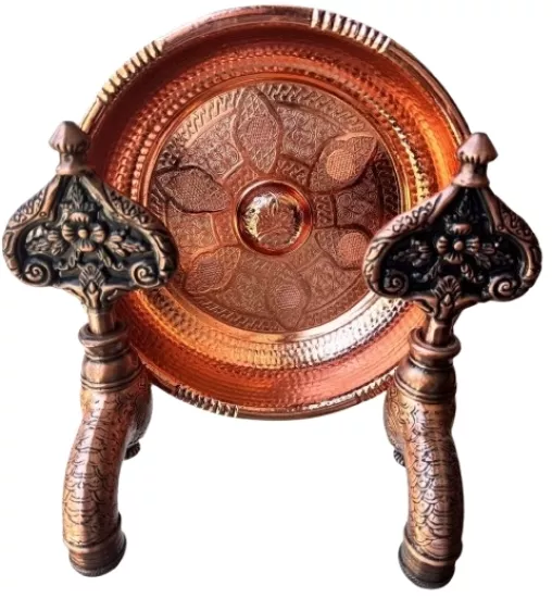  Lpd İki̇li̇ Hamam Taslı Bakır Desenli Osmanlı Musluk (Lüx, %100 Pi̇ri̇nç)