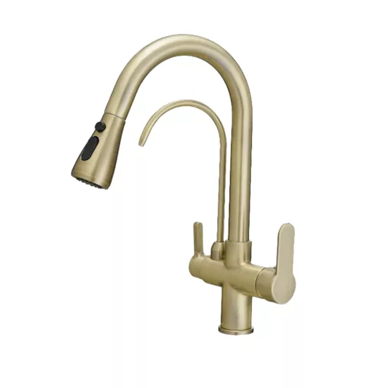 U Arıtmalı Uzayan Spiralli Mutfak Evi̇ye Lavabo Bataryası Antik