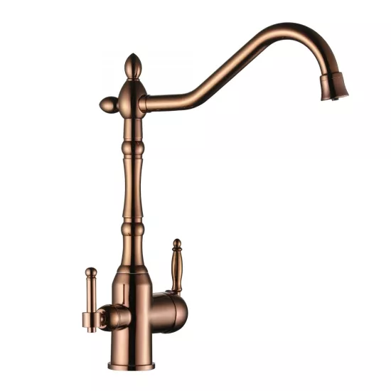 LPD Se Borulu Arıtmalı Mutfak Evi̇ye Lavabo Bataryası Rose Gold