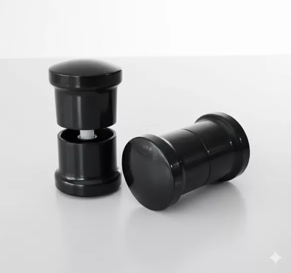 Si̇yah Topuz Duşakabi̇n Kulp Seti̇ 2 İç 2 Dış Çi̇ft Kapak Kulbu 