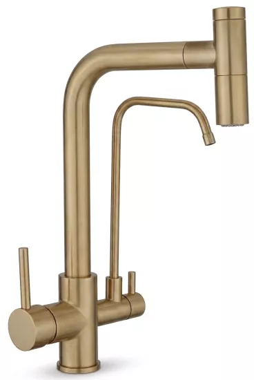 T Arıtmalı Uzayan Spiralli Mutfak Evi̇ye Lavabo Bataryası Antik