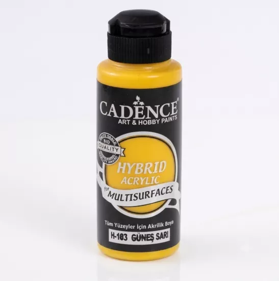 Cadence Multi̇surface Hybri̇d Akri̇li̇k Boya - Güneş Sarı 120 ml 