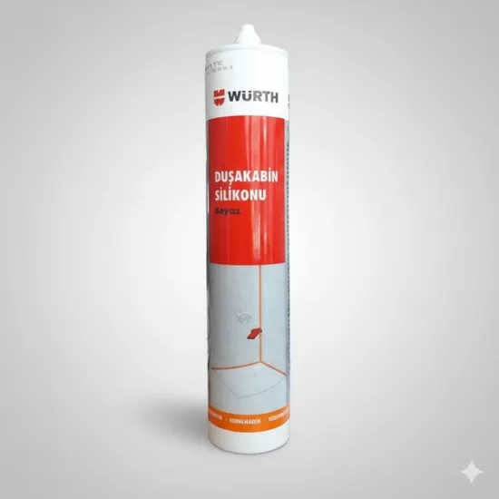 Würth Duşakabin Silikonu Beyaz Su Geçirmez ve Sızdırmaz 310ml