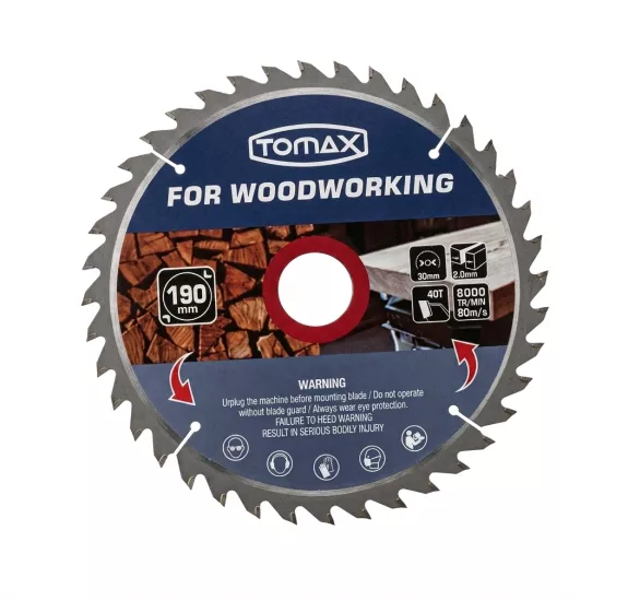 Tomax Sunta Kesme Elmas Testeresi 190 X 2.0 Mm 40 T