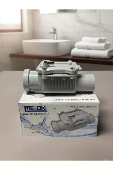 Atık Su Çekvalf Ki̇li̇tlenebi̇li̇r 50’li̇k Pvc Çek Valf Rögar Klapesi 