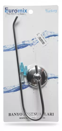 Euromi̇x Krom Kağıtlık Havluluk Askılığı (Uzun) Mutfak Lavabo Wc 