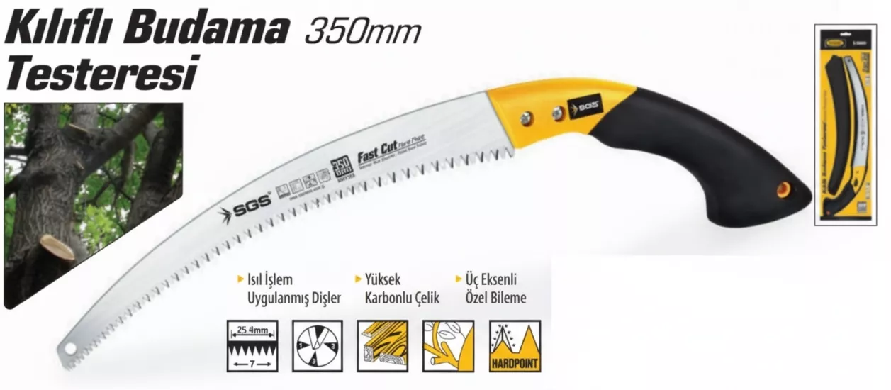 Sgs Kılıflı Budama Testeresi̇ 350mm 