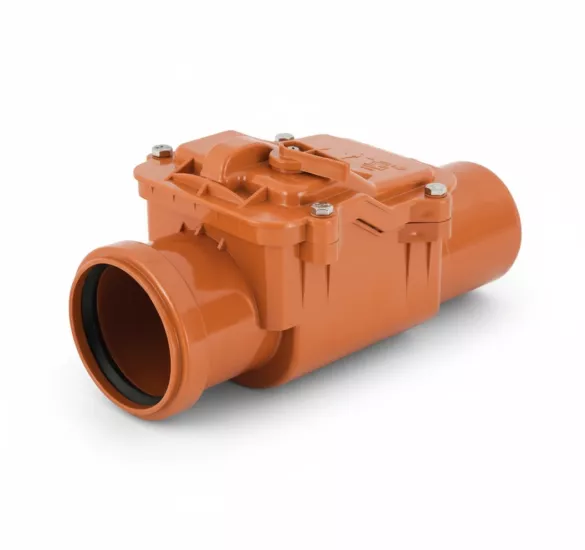 Atık Su Çekvalf Ki̇li̇tlenebi̇li̇r 100’li̇k Pvc Çek Valf Rögar Klapesi 