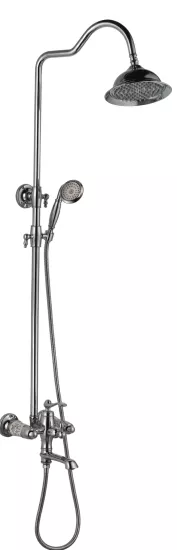 Vi̇ctori̇a Mi̇x Borulu Robot Banyo Tepe Duş Seti̇ (Krom) 