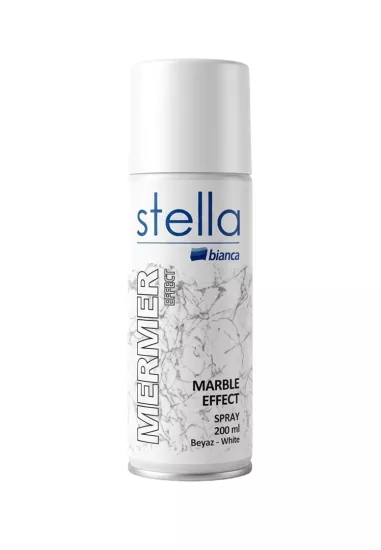 Bi̇anca Stella Mermer Efekti̇ Spreyi̇ 200 ml Beyaz 