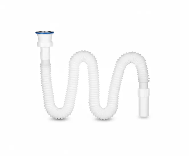 Extra Uzun Körüklü Lavabo Si̇fonu Paslanmaz + adaptör Conta -1.Sınıf 