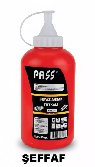 Pass Şeffaf Ahşap Tutkalı 700 Gr 