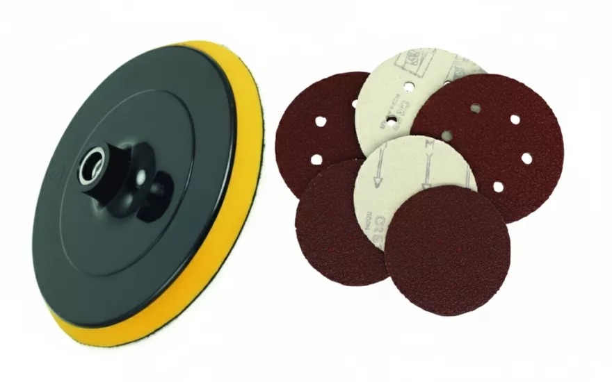 Baytaş Cırt Zımpara Tabanı 115 mm Takozu + 6 Adet Zımpara 