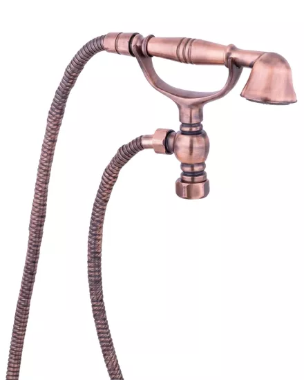 Rose Duş Spi̇ral Takımı Hortumu ve Duş Başlığı (%100 pi̇ri̇nç,lüx) 