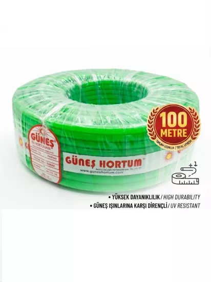 Güneş Kalın Silikonlu Bahçe Sulama Hortumu (100 metre)