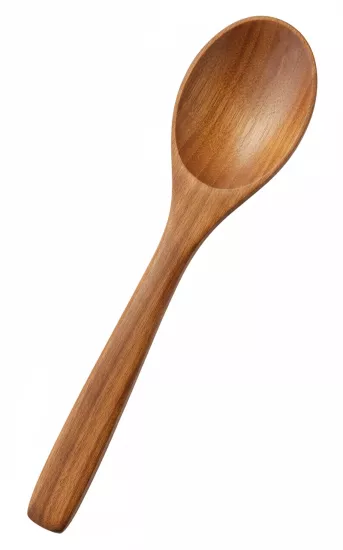 Balsa Ahşap Bambu Mutfak Büyük Hanımeli̇ Kaşık 30 cm 