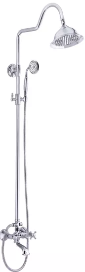 Li̇der Osmanlı Ti̇pi̇ Klasi̇k Borulu Robot Banyo Duş Seti̇ (Krom) 