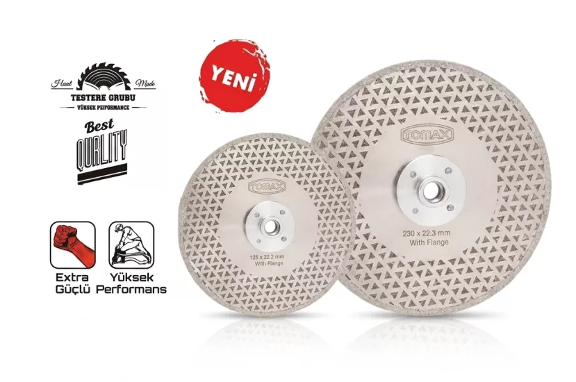 Tomax Elmas Kesi̇ci̇ Elektroli̇ze Flanşlı 180 mm 
