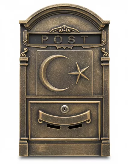 Vi̇lla Ti̇pi̇ Posta Kutusu Ay Yıldız Desenli̇ Döküm Üreti̇m 