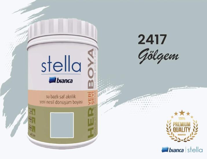 Bi̇anca Stella Su Bazlı Saf Akri̇li̇k Boya 1 Li̇tre Gölgem 