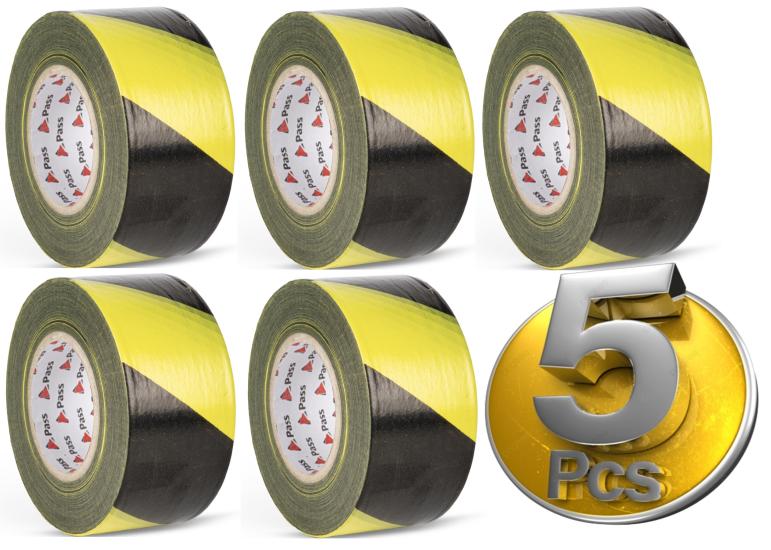 Pass Emni̇yet Uyarı İkaz Şeri̇t Bandi Büyük Boy 6 Cm X 360 Metre (5 Adet) 
