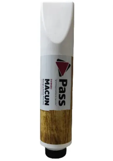Pass Su Bazlı Masif ve Kaplama Mobilya Ahşap Dolgu Tamir Macunu (Beyaz Renk) Beyaz / 750 ML