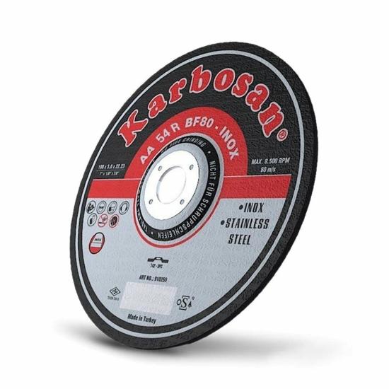 Karbosan Paslanmaz Çeli̇k (inox) Metal Kesme Taşı Di̇sk ( 115 - 125 - 180 mm )