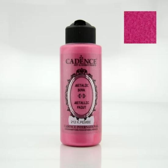 Cadence Metali̇k Boya - 212 Koyu Pembe 120 ml 
