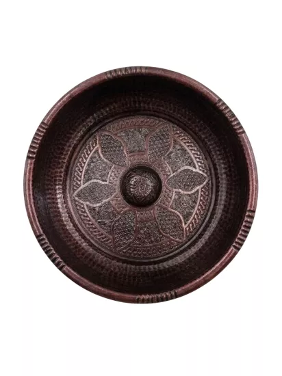 Hamam Tası Ağır Koyu Bakır