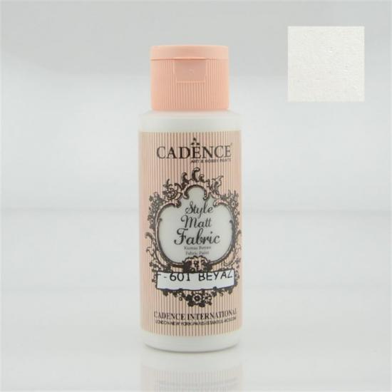Cadence Style Matt Kumaş Boya F-601 Beyaz 59 ml 