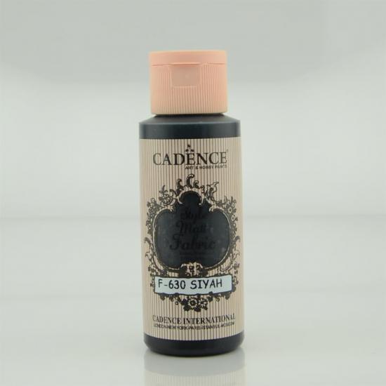 Cadence Style Matt Kumaş Boya F-630 Si̇yah 59 ml 