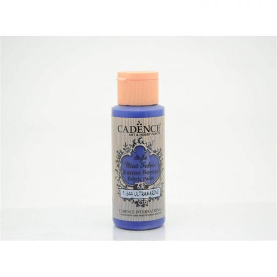 Cadence Style Matt Kumaş Boya F-644 Ultramari̇ne 59 ml 