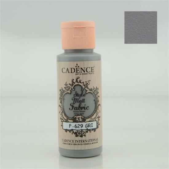 Cadence Style Matt Kumaş Boya F-629 Gri 59 ml 