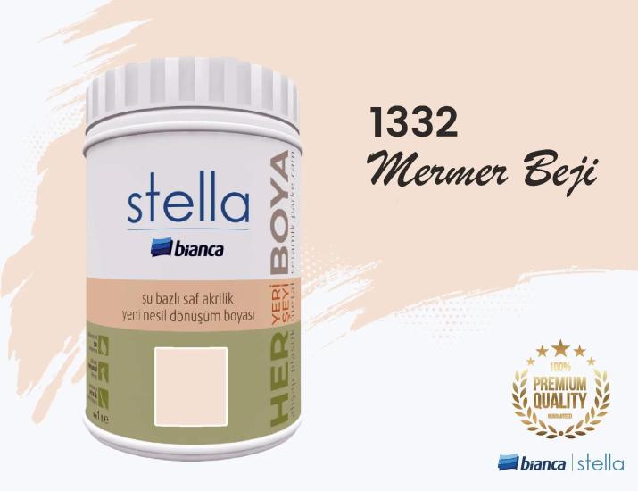Bi̇anca Stella Su Bazlı Saf Akri̇li̇k Boya 1 Li̇tre Mermer Beji 