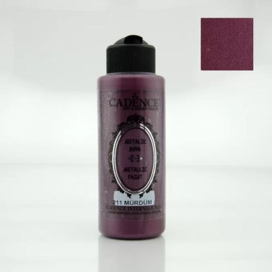 Cadence Metali̇k Boya - 211 Mürdüm 120 ml 